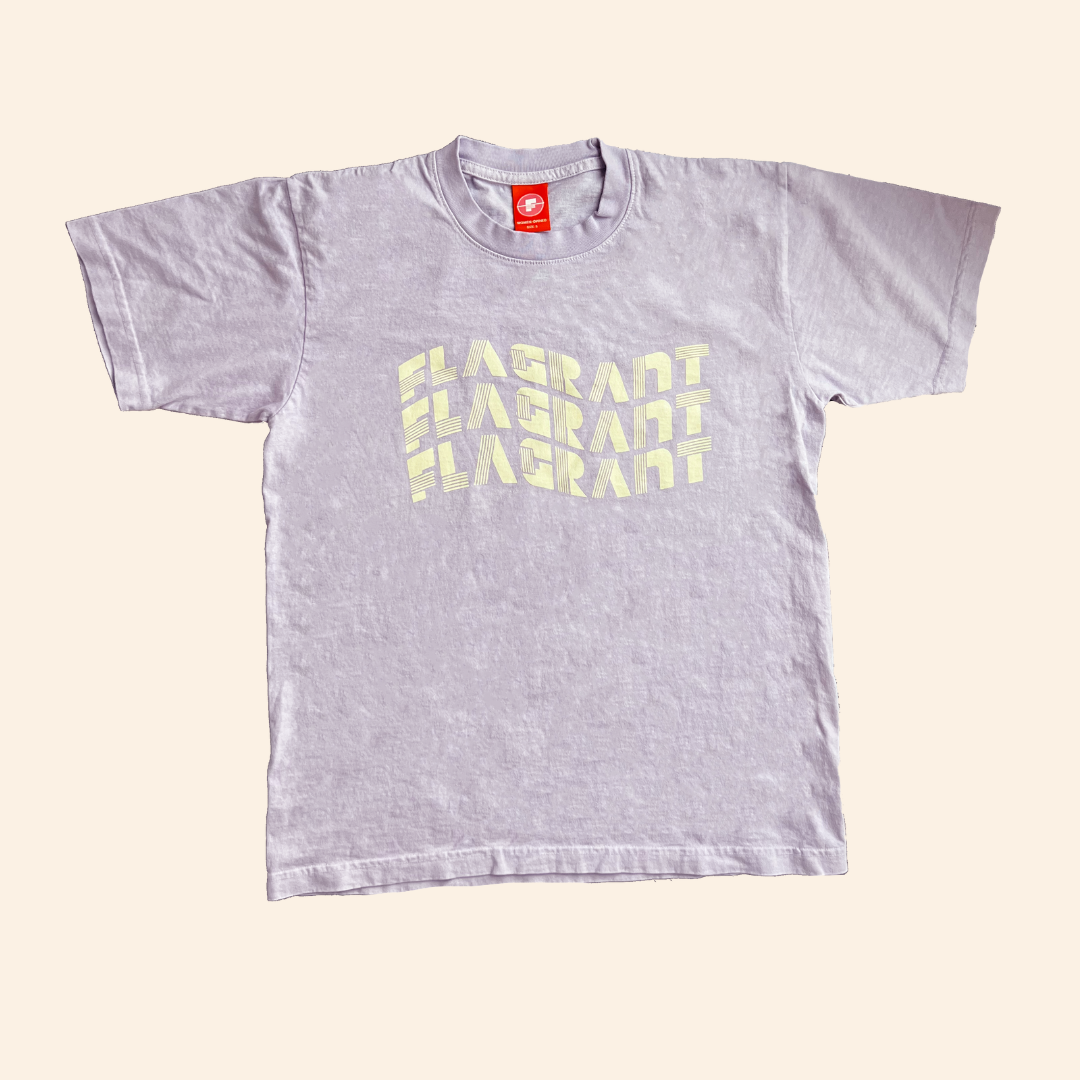 Flagrant Wavy T-Shirt - Lilac